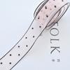 25/38MM Versión coreana de cinta de flocado de hilo de onda material para lazo hecho a mano accesorios DIY accesorios para el cabello