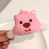 Girasol de Otoño e Invierno Cara Diferente Peluche Pinza de Agarre Pinza para el Cabello Linda Niña Clip Lateral para Flequillo Castor Rosa Accesorios Dopamina
