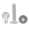 Acero Inoxidable 304 cm Cabeza Plana Grande Hexagonal Máquina Alambre Lavado Blanco Tornillo de Cabeza Plana Cabeza Delgada Alambre Máquina M1.4-M12