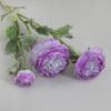 Flores Artificiales Fotografía de Estudio Accesorios Flor de Loto de Tres Cabezas Casa Modelo Decoración Suave Peonía Flores Falsas