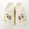 Transfronterizo Nuevo Desmontable Flor de Chanel Amor Mariposa Corazón de Melocotón Accesorios Zapatos con Agujeros Hebilla de Zapato Diy Traje