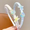 Diadema de concha de estrella de mar color macarrón con dientes antideslizante para niñas ambiente de playa accesorios para el cabello diadema infantil