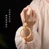 Pingente de celular Bodhi de Diamante, estilo artístico, cortado em contas em formato de pílula, para girar na mão e exibição, unissex