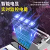 Linterna frontal popular multifuncional de luz potente, luz de trabajo exterior recargable montada en la cabeza, lámpara minera con reflector grande y pantalla de potencia, luz para pesca