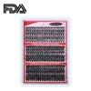 Set de Pestañas Postizas Transfronterizo, Pestañas Segmentadas para Comercio Exterior, Estilo Natural y Grueso, Pestañas de Autoinjerto, Al por Mayor en Stock