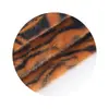 Mink Europeo Estampado Rayas de Tigre Tela de Felpa Suave Cómoda Ropa Textiles para el Hogar DIY Hecho a Mano Piel Sintética Tela Rayas de Tigre