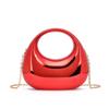Celebridad de Internet Transfronteriza Estilo Coreano Nuevo Bolso de Mano Acrílico de Luna Creciente Multicolor Bolso de Socialité Bolsa para Cosméticos Cena para Mujeres