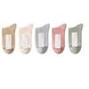 5 Pares de Calcetines para Mujer, Calcetines de Color Puro para Primavera y Otoño de Media Pantorrilla, Calcetines Nuevos de Algodón para Mujer, Calcetines de Confinamiento Desodorantes y Absorbentes de Sudor, Calcetines de Doble Aguja