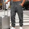 Pantalones de Trabajo para Hombre de Peso Pesado, Estilo Americano, para Otoño e Invierno, de Corte Holgado, Casual, Deportivos, con Jacquard, para Uso al Aire Libre