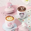 Sanrio Hellokitty Hello Kitty Copo Térmico Novo Compacto com Canudo Desenho Animado Fofo Copo de Água para Meninas