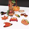 Adornos Nuevos de Madera de Hombre de Jengibre Transfronterizos Decoraciones para Árbol de Navidad Cosecha 12 Estilos de Hojas Venta Directa de Fábrica Soporte para Etiquetado