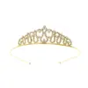 Niños y Niñas Princesa Corona Simple Linda Diadema Bebé Festival Actuación Accesorios para el Cabello Corona de Cumpleaños Corona para Pastel