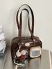 Moda Transfronteriza Bolso de Bolos Simple Versátil Invierno 2025 Estilo Nuevo Estilo Universitario Lindo Bolso de Mujer Bolso de Hombro