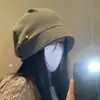 Gorro Frío Negro Estilo Coreano para Mujer, Otoño e Invierno, Circunferencia de Cabeza Grande, Nuevo Gorro Holgado 2025, Suelto, Adelgazante del Rostro, Versátil, Gorro Turbante