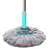 Mopa autoescurrible, sin lavado de manos, autoescurrible, giratoria, absorbente, paño de mopa de limpieza de un solo pasada para personas perezosas, mopa para pisos, exprimidor de agua, fibra ultrafina