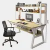 Escritorio de Madera Maciza Estantería de Libros Mesa Integrada Mesa para Computadora de Escritorio para el Hogar Dormitorio Mesa para Estudiantes Casa de Alquiler Escritorio de Escritura Mesa de Estudio