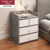Armário frontal de cama personalizado mesa de cabeceira de quarto armário com gaveta com chave armário sob a mesa armário de armazenamento pequeno simples