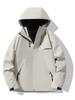 Chaqueta de Montañismo Desmontable 3 en 1 para Hombre y Mujer, a Prueba de Viento, Impermeable y Térmica para Exteriores