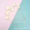 Manualidades infantiles transfronterizas en madera DIY varita de hadas varita mágica varita de princesa de Navidad rompecabezas dibujo a mano virutas de madera