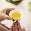 Taza de Lirio del Valle Panda Pintada a Mano Taza Familiar Maestra China Taza de Té de Cerámica Kung Fu Taza de Té Individual Regalo para Niñas