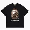 24 Tendencia Caliente de Verano en Línea: Camiseta bAPe Cabeza de Mono, Diseño Camuflaje, Camiseta Unisex de Manga Corta con Cuello Redondo