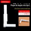 Acessórios para Purificador de Água Plug em L de 2 Pontos com Portas Duplas de Conexão Rápida de 2 Pontos, Extensão em Cotovelo, Plug Rígido em Ângulo Reto