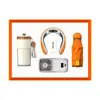 Conjunto de presentes de verão para negócios: caneca de café, guarda-chuva, ventilador pequeno, lembrança de verão legal e criativa com logotipo personalizado