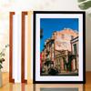 Marco de fotos de madera maciza de gran tamaño de Amazon, montaje en casa, 4K, para mesa de pared, paisaje, viaje, conmemorativo, marco de fotos al por mayor