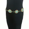 En Stock Cadena de Flor de Pino Incrustada en Plata para Mujer, Cinturón Decorativo Delgado, Versátil y Elegante, Directo del Fabricante