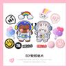 Calcomanías decorativas de oso conejo astronauta de dibujos animados DIY Broche de oso conejo funda para teléfono zapato flor caja de almacenamiento accesorios decorativos