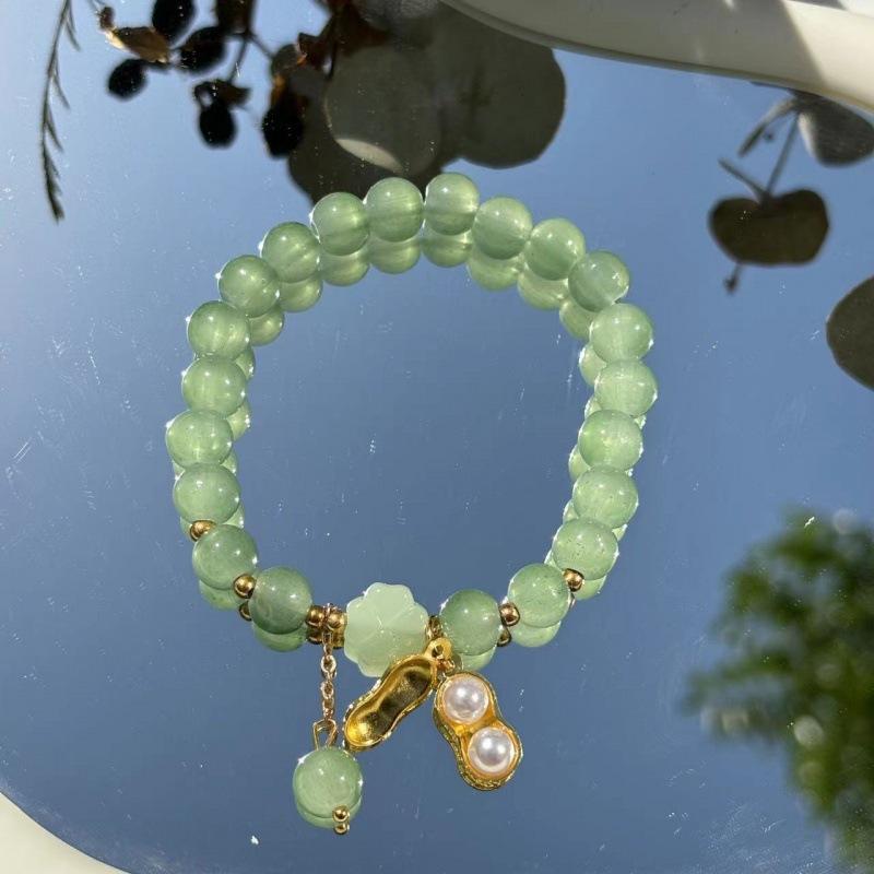 小红书苍兰柠檬碎花手链夏季女高级感小众轻奢义乌小商品手串批发