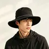 Sombrero de Pescador de Ala Ancha con Cordón Estilo Coreano para Protección Solar para Mujer, Sombrilla de Verano para Exteriores, Sombrero de Secado Rápido para Senderismo y Pesca para Hombre