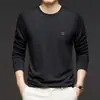 Nueva Sudadera para Hombre para Otoño e Invierno, Corte Ajustado, Moderna, a la Moda, Versátil, Pulóver de Cuello Redondo, Ropa Interior para Hombre