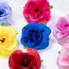 Capullos de Rosa Pequeños Simulados Cabezas de Flores de Tela de Seda Materiales para Manualidades de Guirnaldas Accesorios para el Cabello Accesorios para Arreglos Florales de Pared de Fondo de Boda Suelo