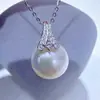 Accesorios de Perlas DIY Plata de Ley S925 Montura Vacía Moda y Único Diseño de Colgante de Falda Línea A Dulce y Versátil