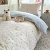 Conjunto de cama de três peças para dormitório de estudante universitário, lençóis e fronha de algodão puro, conjunto para cama de solteiro, adequado para todas as estações, novo modelo 2026