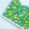 Color vibrante a juego resina de alta calidad cuentas redondas ensartadas a mano cuentas sueltas pulsera DIY cadena de teléfono móvil accesorios