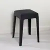 Banco de Plástico con Superficie Suave de PU, Apilable, Adecuado para Salones de Belleza, Manicura, Cambiarse de Zapatos, Uso Doméstico, Restaurante, Hacer Fila y Esperar Comidas