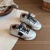 Otoño 2026 Nuevas Llegadas Niños Niñas Zapatos de Lona Versátiles Retro Estrella Zapatos Deportivos para Niños Estampado de Leopardo Zapatos Casuales para Exteriores