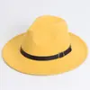 Sombrero de ala plana Amazon, sombrero de fieltro de color liso, sombrero de jazz retro británico, sombrero de caballero de ala plana unisex, imprimible