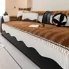 Cojín de sofá de chenilla con forma especial, apto para todas las estaciones, con un tacto de lujo ligero y de alta gama, funda de sofá fija, antideslizante y resistente a los arañazos de gatos