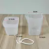 Bandeja de Inmersión de Plástico para Jardinería Maceta Cuadrada Corta Transparente Engrosada Maceta para Plántulas de Suculentas Maceta para Plantas Maceta para Plantas Hidropónicas Maceta para Flores