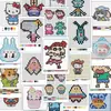 144 Piezas de Pegatinas de Dibujo de Cuentas de Rompecabezas Pixel Art Materiales de Pegatinas DIY para Decoración de Cuaderno DIY Versión Q