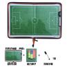 Pizarra Táctica de Fútbol con Cremallera, Pizarra de Comando para Entrenador, Libro de Tácticas Plegable, Borrable, Magnético, Portátil