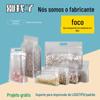 Bolsa Selável Oito Lados Transparente Fosca Personalizada pelo Fabricante Versão Vertical Bolsa para Embalagem de Chá Perfumado Versão Horizontal Bolsa Selável para Batatas Fritas e Oleaginosas