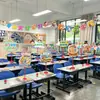 Decoración para la ceremonia de inauguración, decoraciones de mesa, accesorios para aulas escolares y de jardín de infantes, letreros de mano, accesorios de mesa para mejorar el ambiente