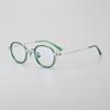 Gafas de Titanio Puro Cuadradas Ovaladas Estilo Wannian Turtle Japonés KMN-185 Pueden Equiparse con Filtro Azul