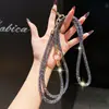 Popular Cordão de Lanyard para Celular com Cruz de Strass Três em Um, Pulseira de Diamante Flash Vestível, Corrente Multifuncional Longa e Curta para Pendurar no Pescoço Nova