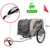 Remolque para Bicicleta Mascota Remolque Montado en la Parte Trasera Carrito para Perro Gato Plegable para Exteriores Paseo de Perros y Ciclismo Remolque Transpirable para Transportar Objetos