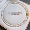 Colar de pérolas Shijia com fivela magnética incrustada de diamantes, corrente de clavícula com contas da moda estilo coreano feminino, elegante corrente de pescoço estilo frio e famoso no ciberespaço